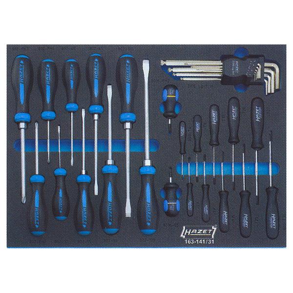 Hazet 163-141/31 Tool Set in Safety-Insert-System