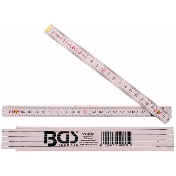 BGS 2053 Holz-Gliedermaßstab, 2 m 