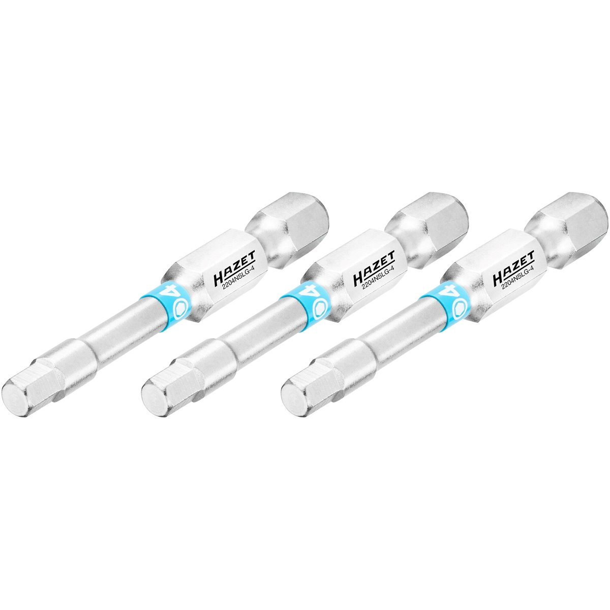 Hazet 2204NSLG-4/3 Bit set inside hex 4mm, long 