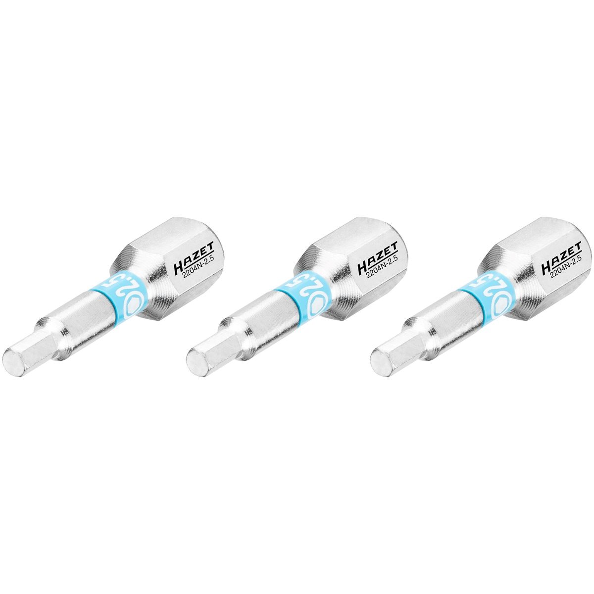 Hazet 2204N-2.5/3 Bit set inside hex profile 2.5mm 