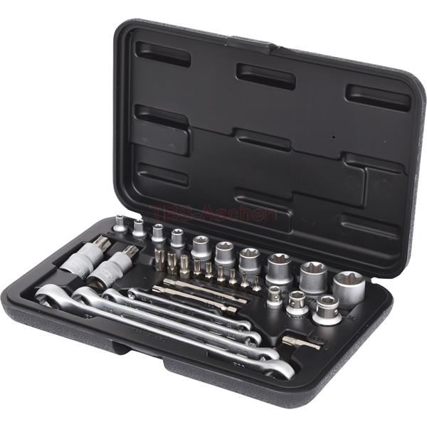 KS-Tools 911.4302 1/4"+3/8"+1/2" TX-Steckschlü 