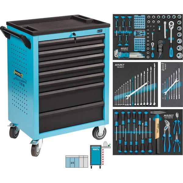 Hazet 178N-7/147 Tool trolley with 147 tools