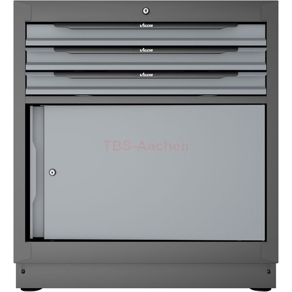 Vigor V6000-030XL Schubladen-Unterschrank 3 Schubl 861mm