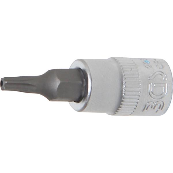 BGS 2358 Bit-Einsatz, Antrieb Innenvierkant 6,3 mm (1/4"), T-Profil (für Torx) mit Bohrung T15