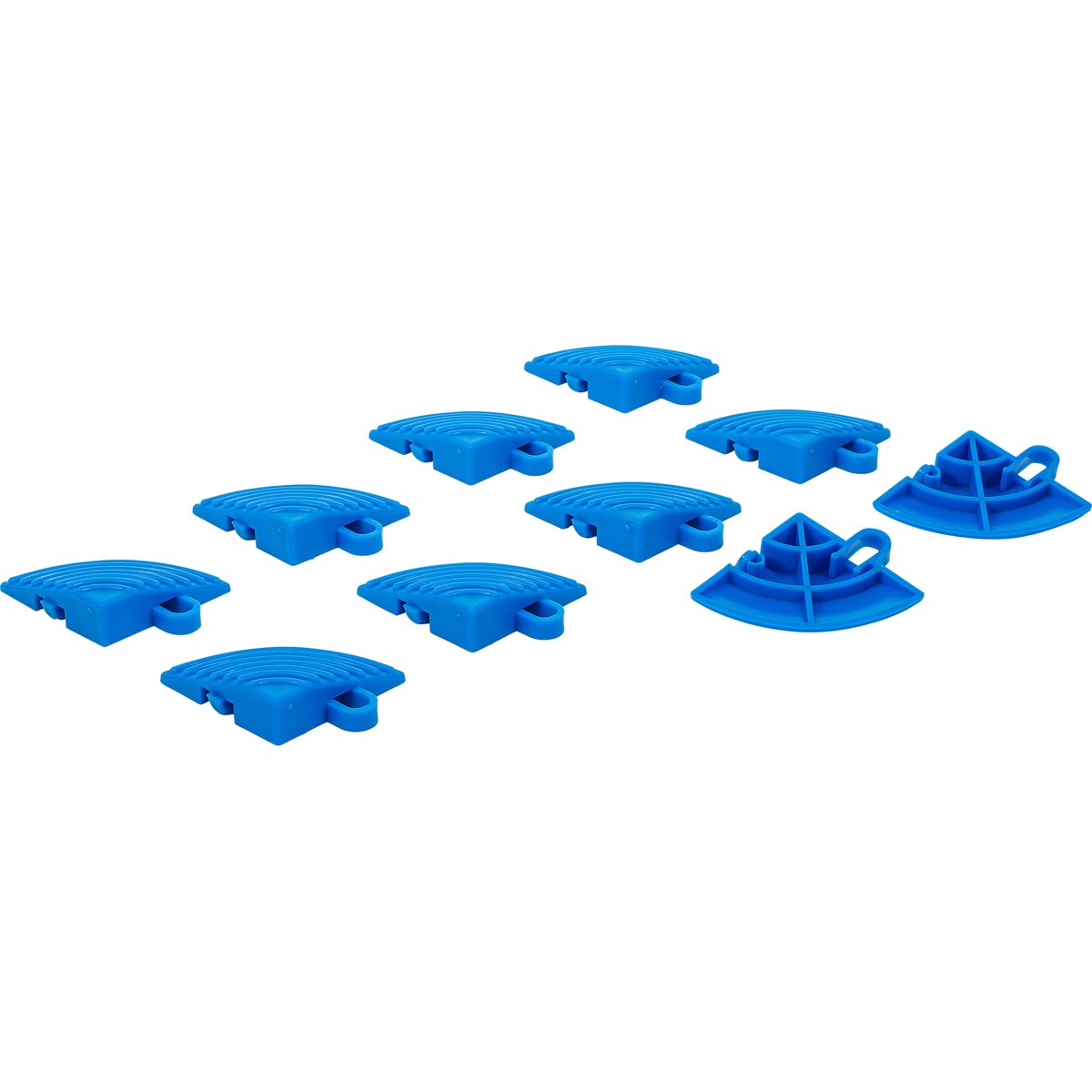 BGS 74548 Kunststoff-Fliesen-Eckelement-Set, Klick -System, 57 x 57 x 18 mm, 10-tlg.