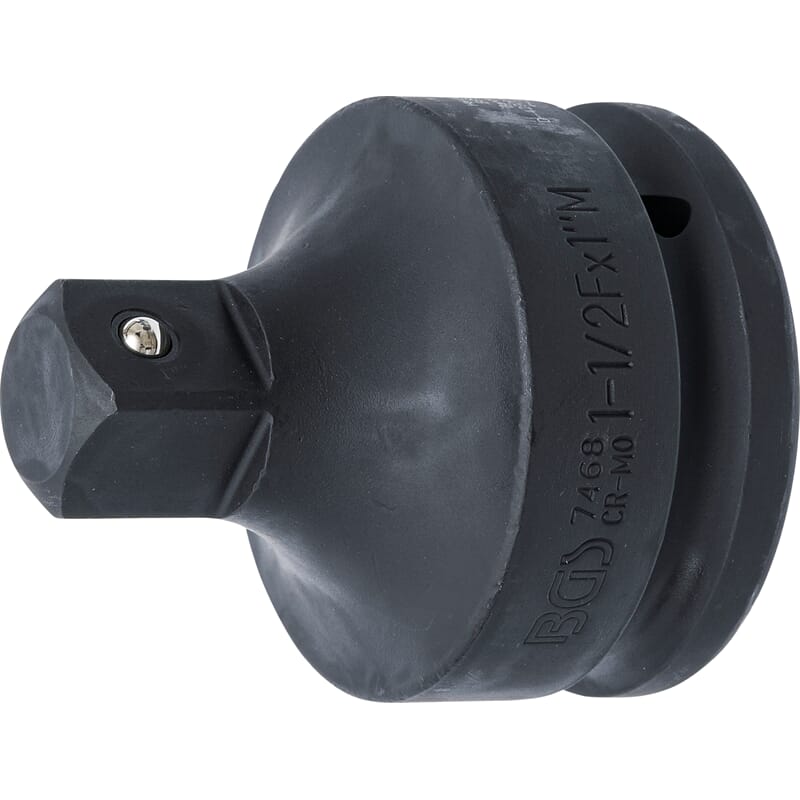BGS 7468 Kraft-Steckschlüssel-Adapter 1/2"i - 1"a Innen 38 mm (1 1/2") - Außenvierkant 25 mm (1")