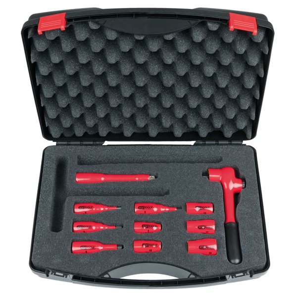 KS-Tools 117.1889 3/8" Isolierter Steckschlüssel atz, 11-tlg.