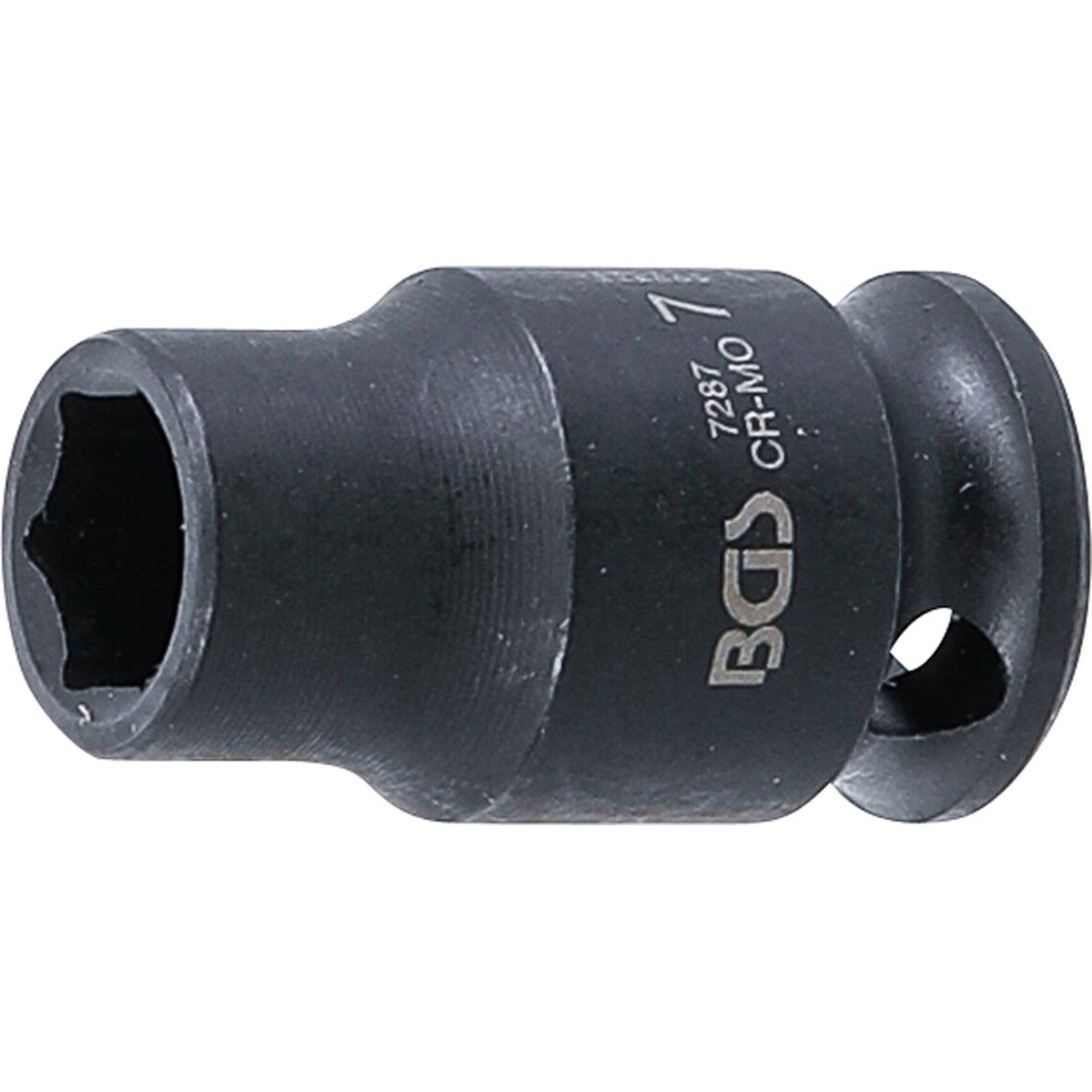 BGS 7287 Kraft-Steckschlüssel-Einsatz 6-kant 7 mm ntrieb Innenvierkant 6,3 mm (1/4"), SW 7 mm