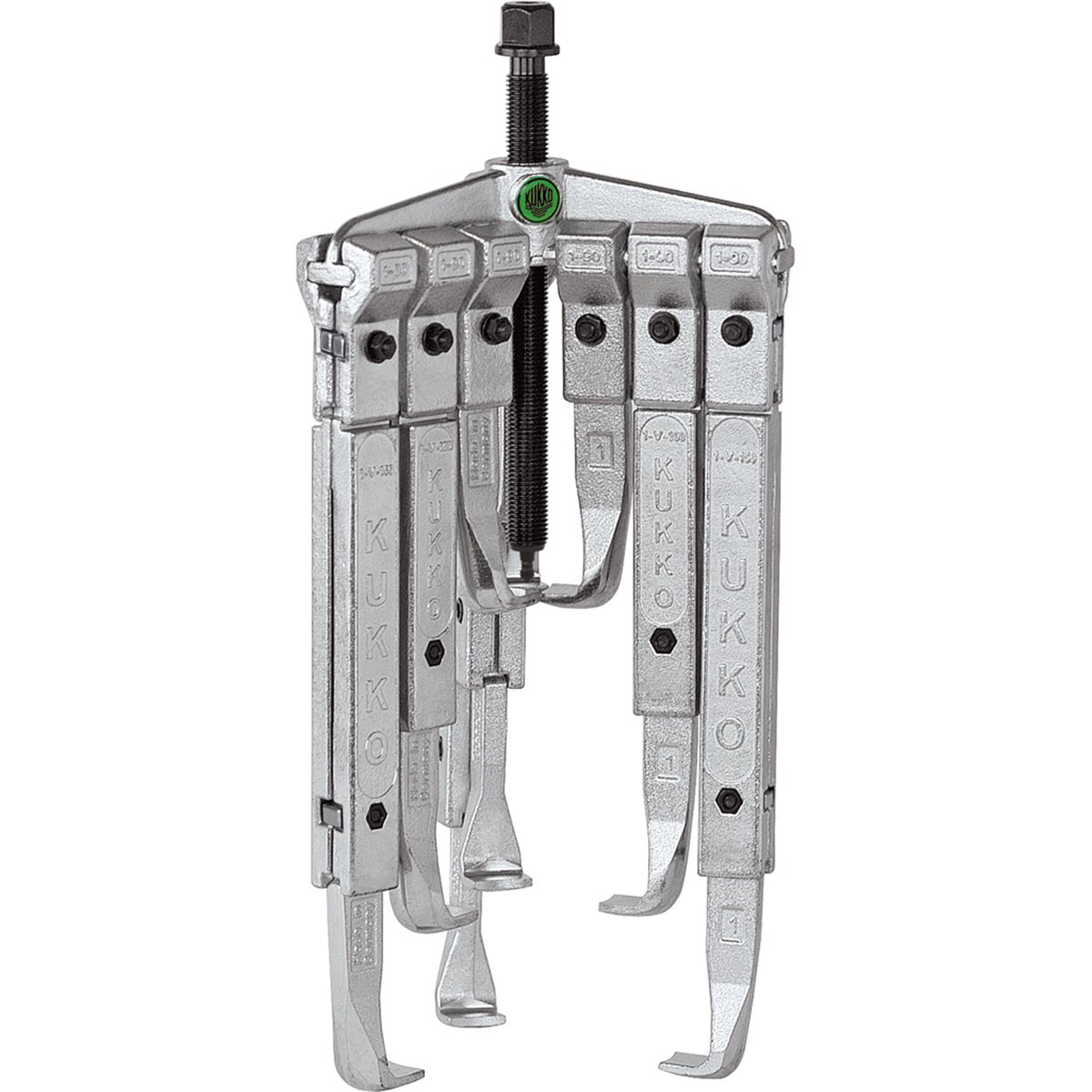 Kukko 30-10-P3 3-Arm Puller, Spread 120 Mm W. 3 S ets Arms For Reaches 100-200-250 Mm 