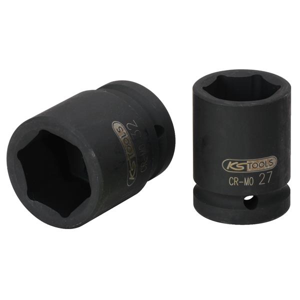 KS-Tools 515.1898 1" 6kant-Kraft-Stecknuss, kurz, zöllig, SW 2.1/4''