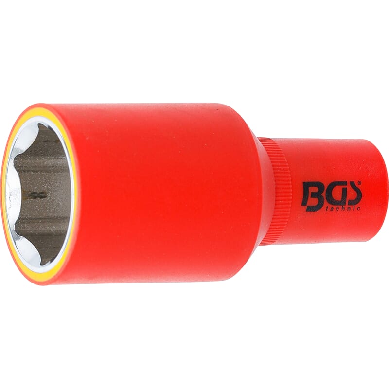 BGS 72080 VDE-Steckschlüssel-Einsatz Sechskant, An trieb Innenvierkant 12,5 mm (1/2"), SW 30 mm