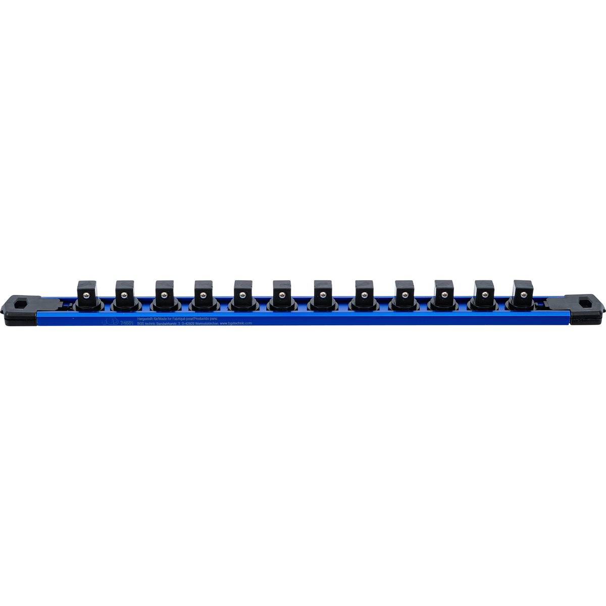BGS 74551 Halteschiene für 12 Steckschlüssel-Einsä tze, magnetisch, für Antrieb 12,5 mm (1/2")
