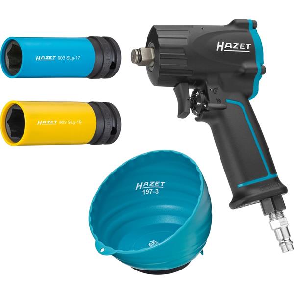 Hazet 9012M/4 Schlagschrauber-Satz mit 2 Einsätzen 