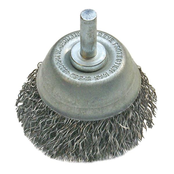 BGS 3076 Topfbürste, Aufnahme 6 mm Stift, Ø 75 mm m