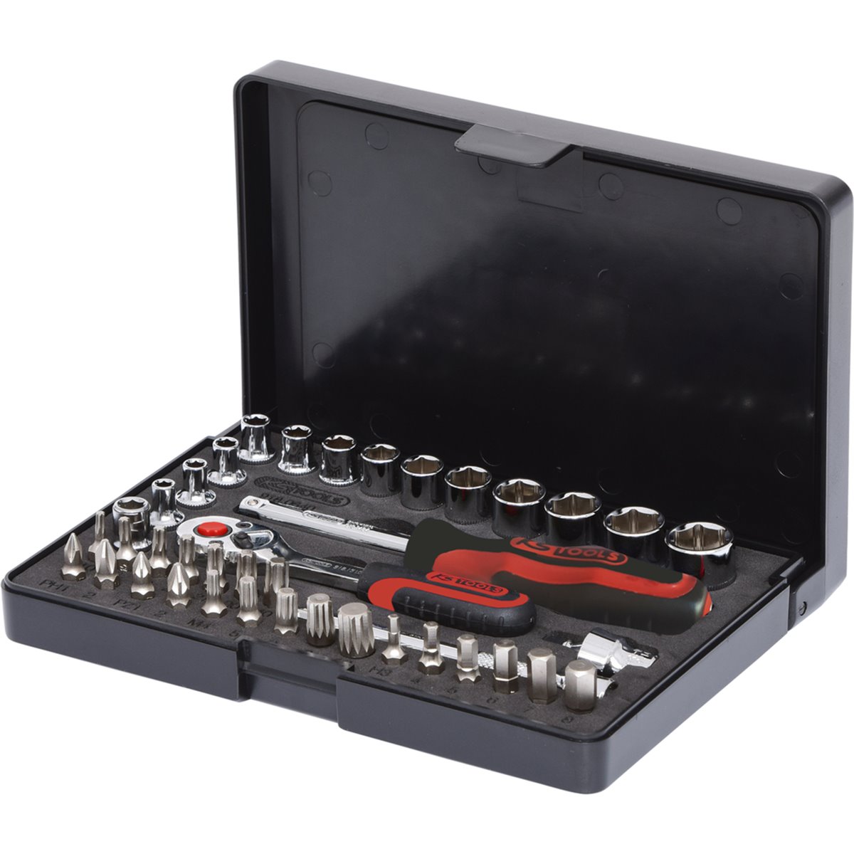 KS-Tools 918.0640 1/4" CHROME+ Steckschlüssel-Sa atz, 40-tlg