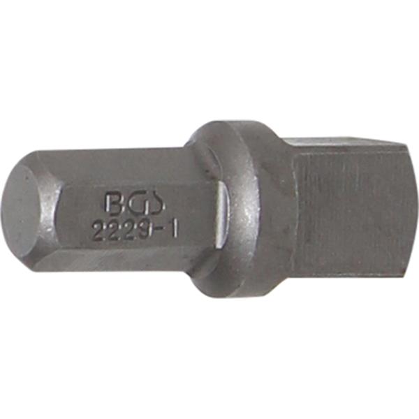 BGS 2229-1 Bit-Knarren-Adapter, Außensechskant 8 m m (5/16") - Außenvierkant 10 mm (3/8"), 30 mm