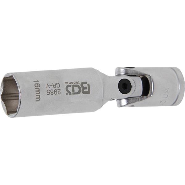 BGS 2985 Glühkerzen-Gelenk-Einsatz Sechskant, Antr ieb Innenvierkant 10 mm (3/8"), SW 16 mm