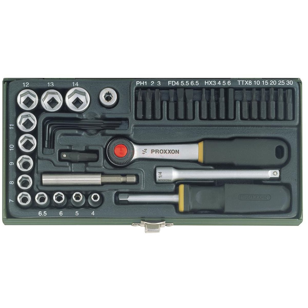 Proxxon 23070 Screwdriver/socket set with m.a. 