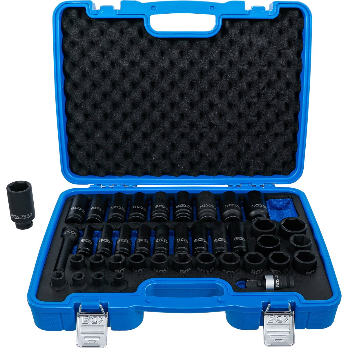 BGS 7280 Kraft-Steckschlüssel-Einsatz-Satz Sechska nt, Antrieb Innenvierkant 12,5 mm (1/2"), SW 9 - 3