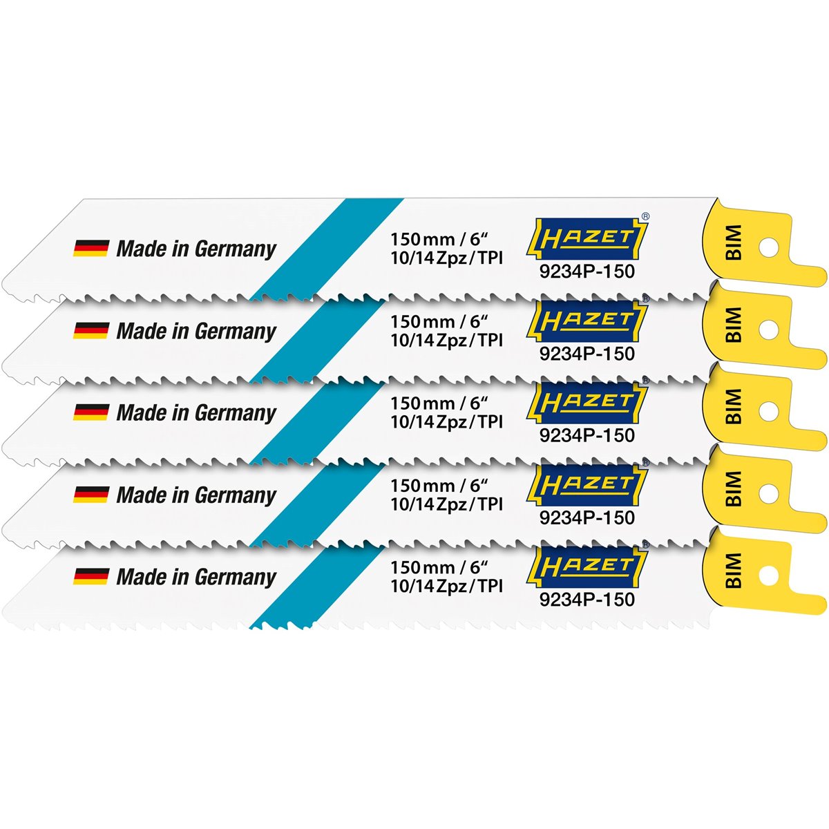 Hazet 9234P-150/5 Saw blade set, 5 pcs, wood/metal 