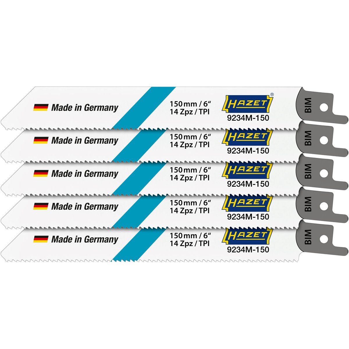 Hazet 9234M-150/5 Saw blade set, 5 pcs, for metal 
