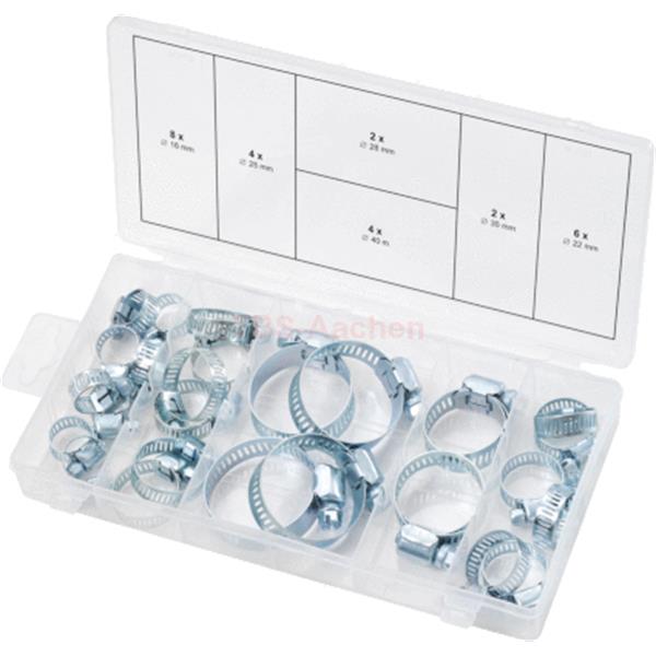 KS-Tools 970.0070 Sortiment Schlauchschellen, Ø 16 