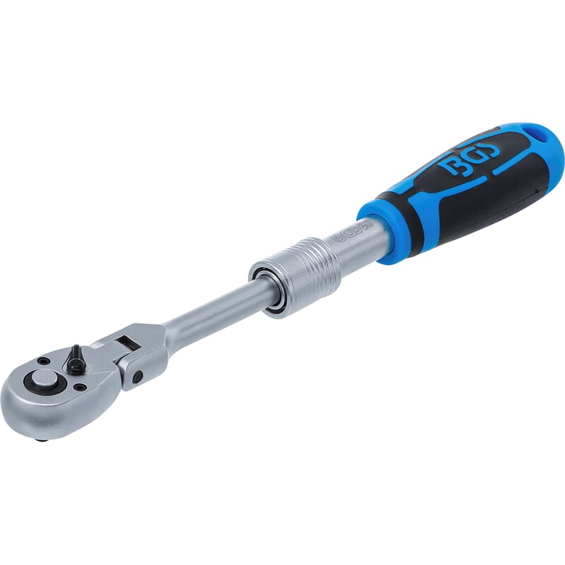 BGS 25125 Umschaltknarre ausziehbar 1/4" 210-250mm abwinkelbar