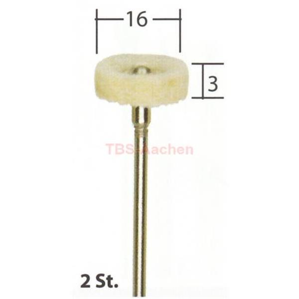 Proxxon 28803 Filzpolierstift, Rad, 2 Stück