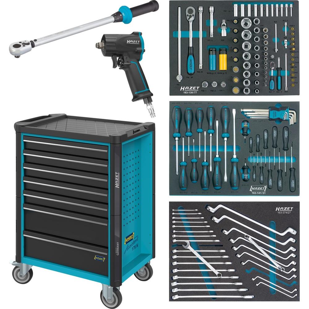 Hazet 179N-7/137 Tool trolley Assistent with 137 pcs tool assortment