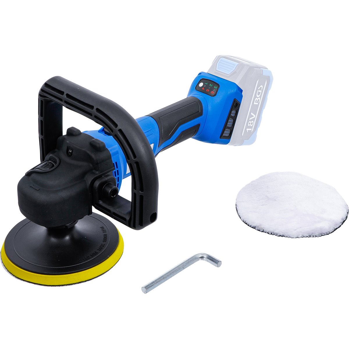 BGS 7374 Akku-Polier- und Schleifmaschine, bürsten los, 18 V, ohne Akku