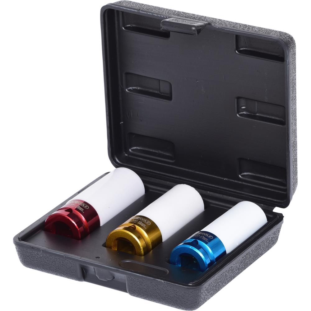 KS-Tools 515.1005 1/2" Alufelgen Kraft-Stecknuss Satz 17 19 21 mm