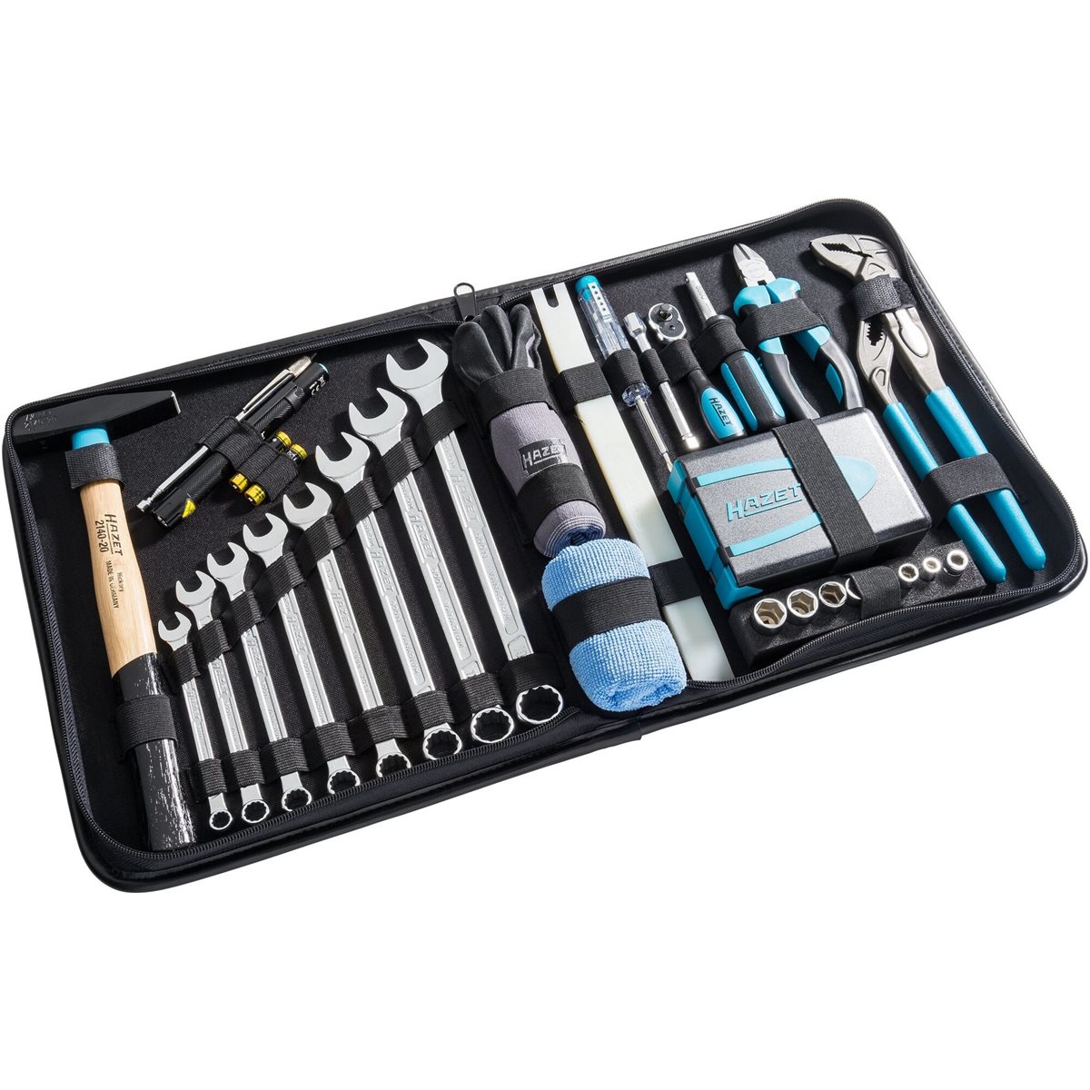 Hazet 1520/64 Premium-Werkzeug-Ledertasche, 64-tlg 