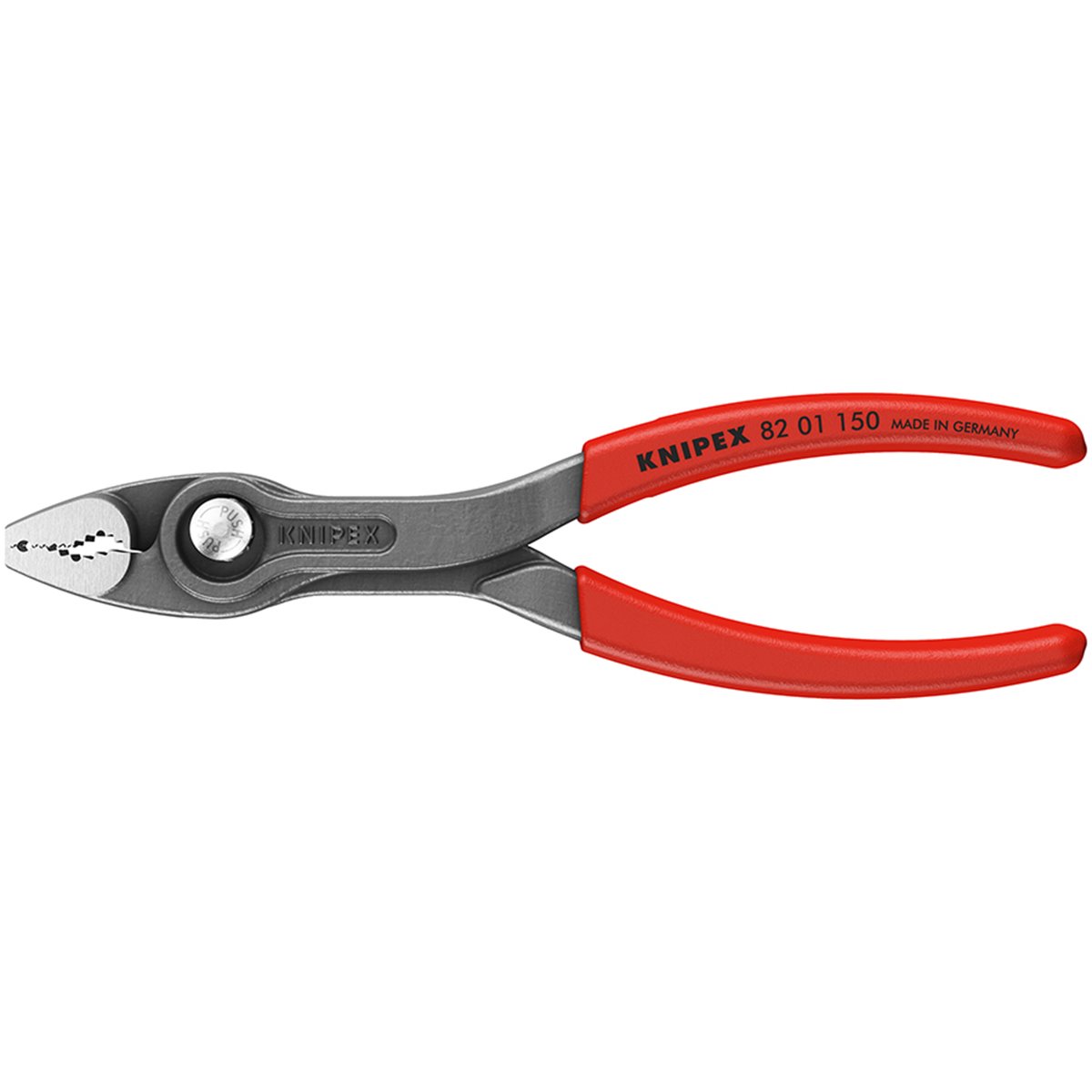 Knipex 82 01 150 TwinGrip Front- und Seitengreifza nge mit rutschhemmendem Kunststoff überzogen grau 