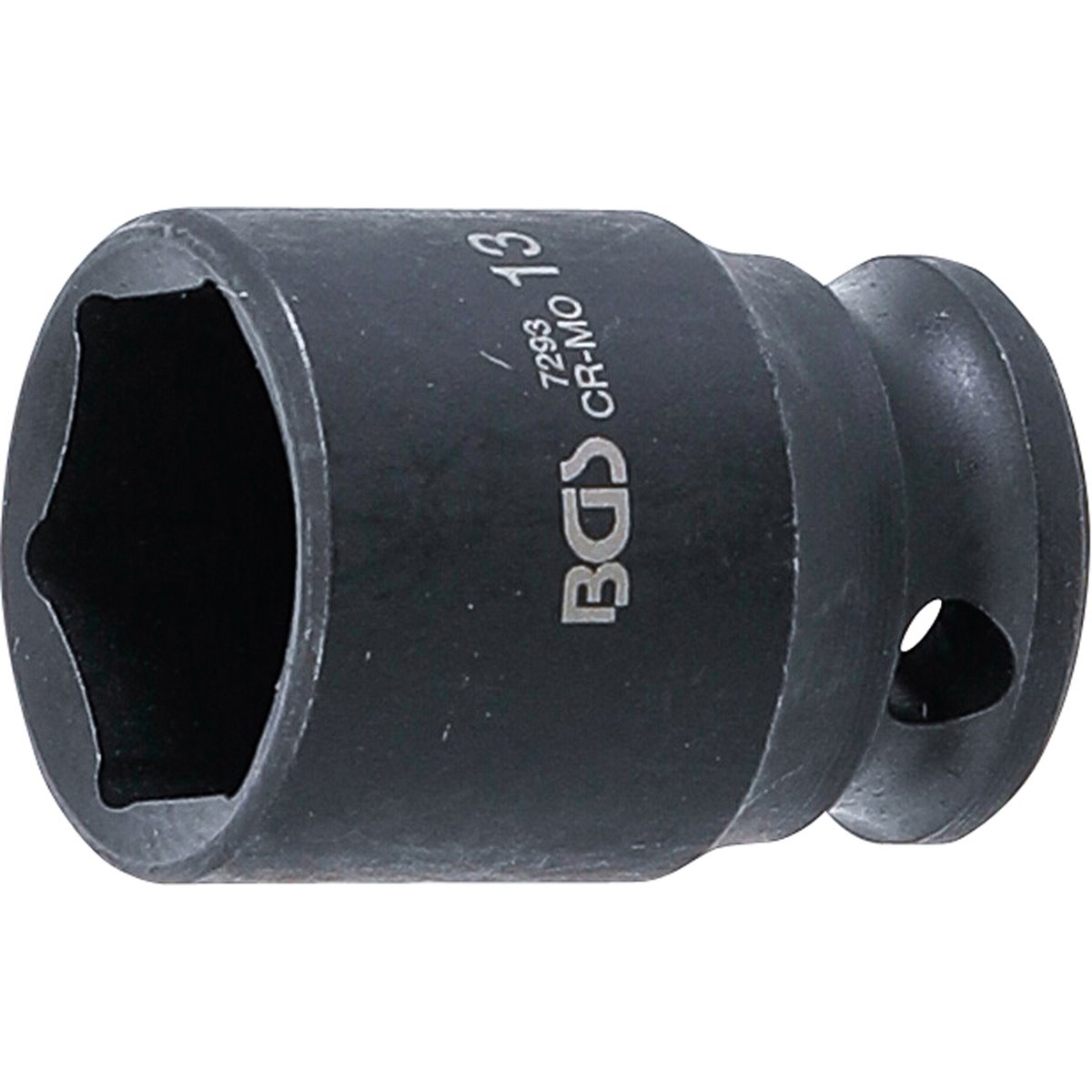 BGS 7293 Kraft-Steckschlüssel-Einsatz 6-kant 13 mm Antrieb Innenvierkant 6,3 mm (1/4"), SW 13 mm