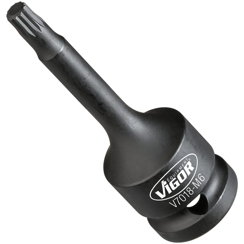 Vigor V7018-M6 1/2" Innenvielzahn-Schlagsch.Einsat z M6