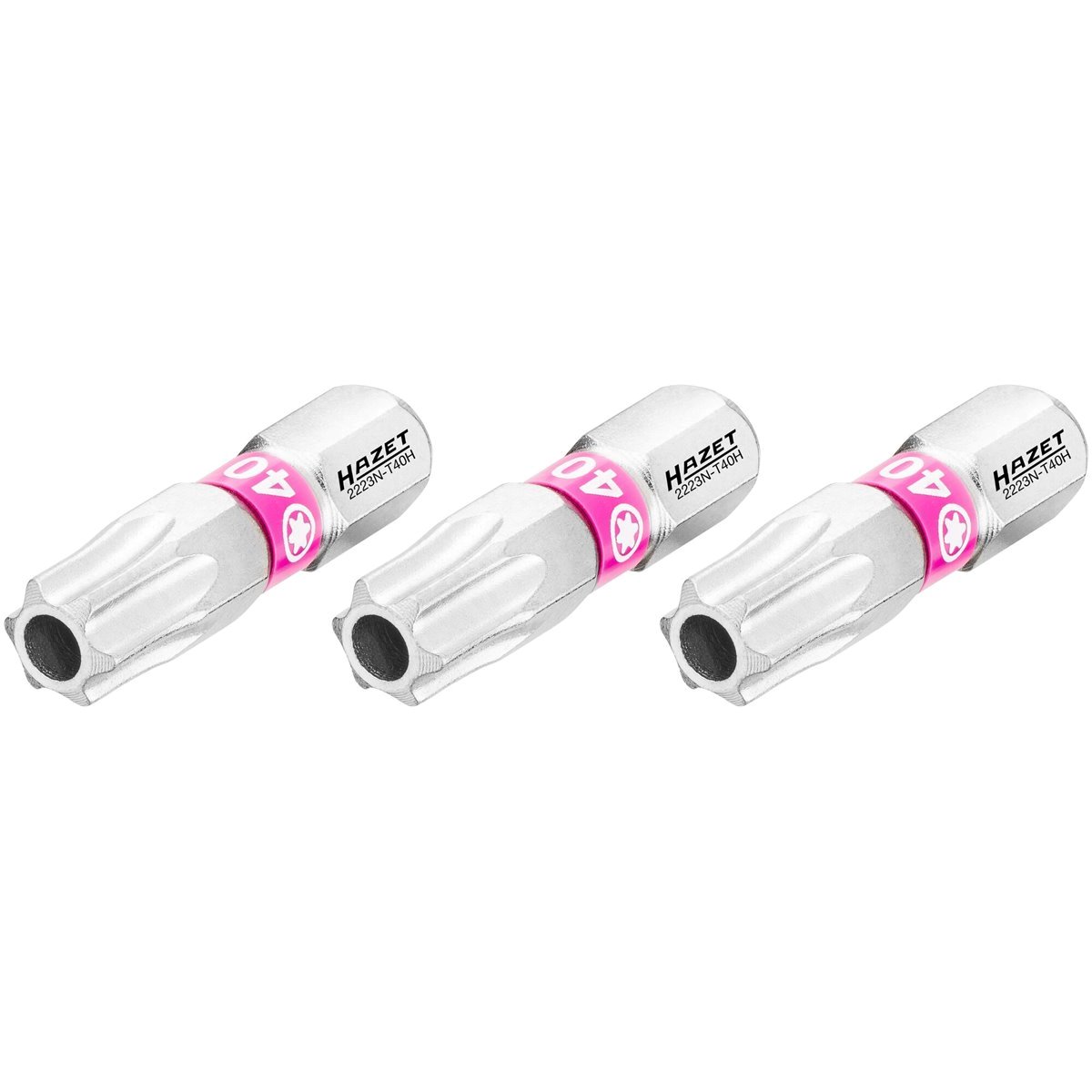 Hazet 2223N-T40H/3 TX-Bit-Satz mit Bohrung T40H 