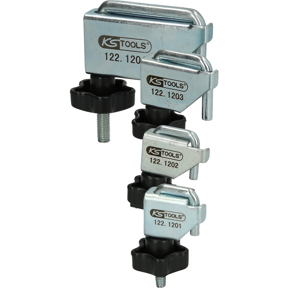 KS-Tools 122.1200 Schlauch-Klemmen-Satz, 4-tlg. 