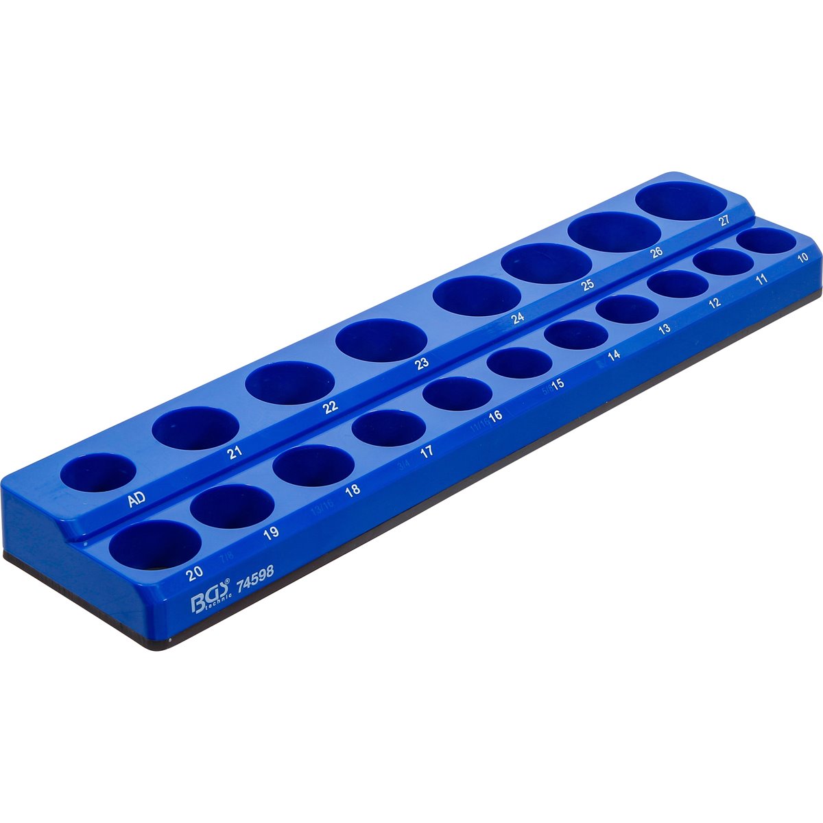 BGS 74598 Kunststoffhalter für Steckschlüssel-Eins ätze, magnetisch, 12,5 mm (1/2")