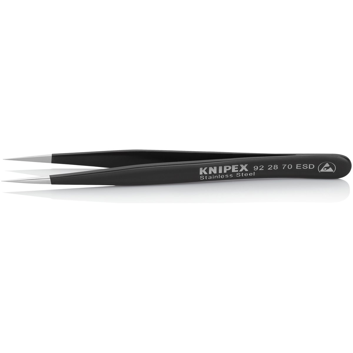 Knipex 92 28 70 ESD Präzisionspinzette, spitz, ES 