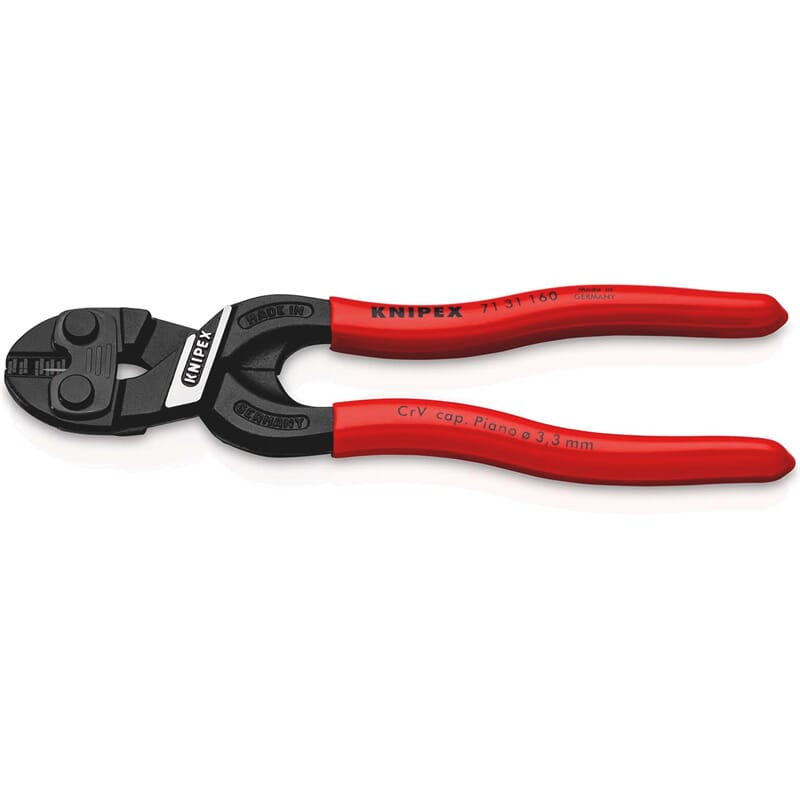 Knipex 71 31 160 CoBolt® Kompakt-Bolzenschneider mit Schneidaussparung