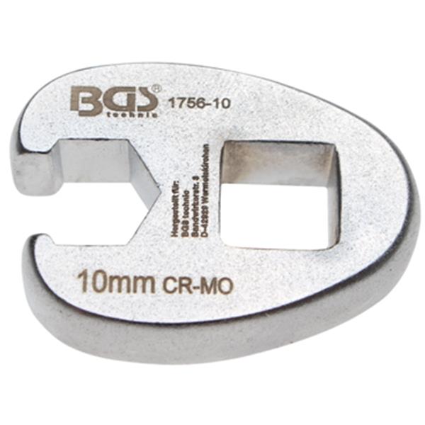 BGS 1756-10 Hahnenfußschlüssel, Antrieb Innenvierk ant 10 mm (3/8"), SW 10 mm