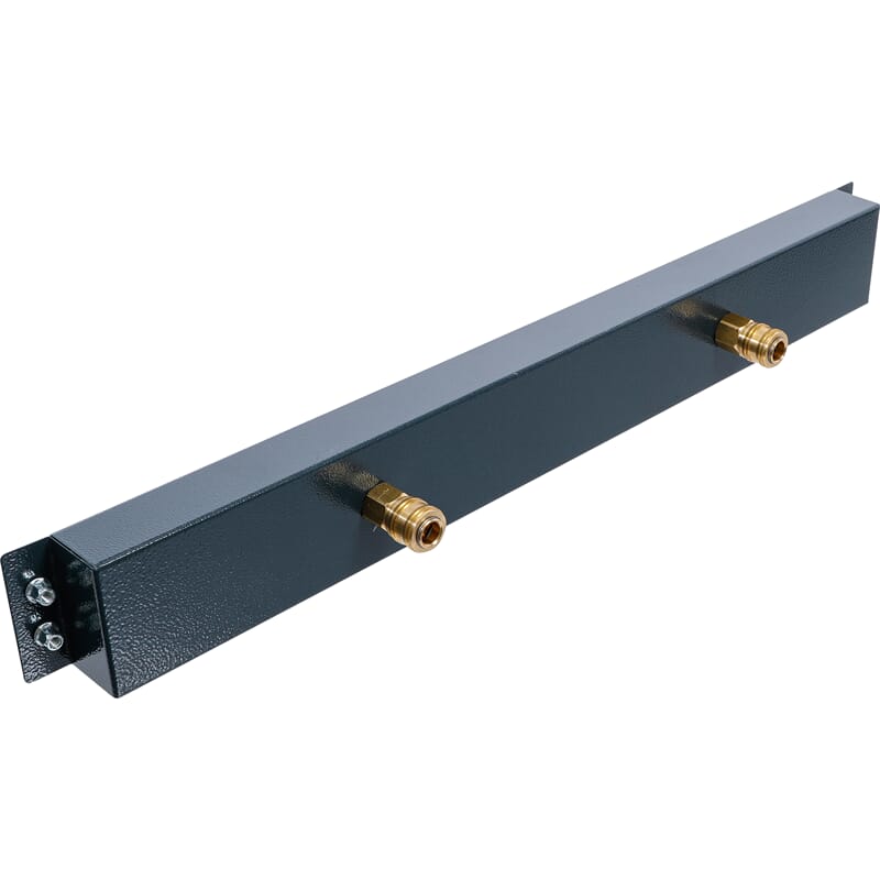 BGS 80191 Druckluft-Anschlussleiste, 2-fach, für S chrankwand-System