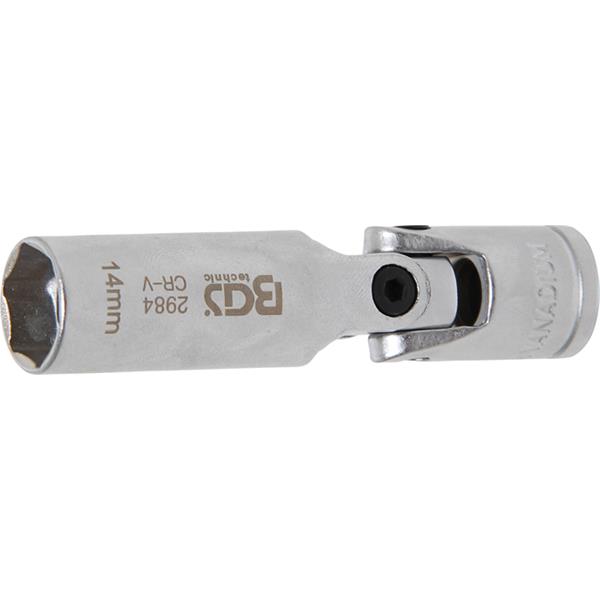 BGS 2984 Glühkerzen-Gelenk-Einsatz Sechskant, Antr ieb Innenvierkant 10 mm (3/8"), SW 14 mm
