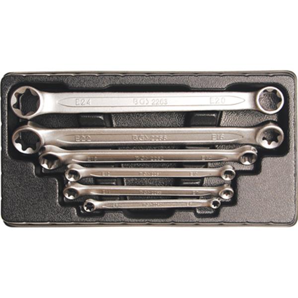 BGS 2268 Doppel-Ringschlüssel-Satz, SW E6xE8 - E20 xE24, 6-tlg.