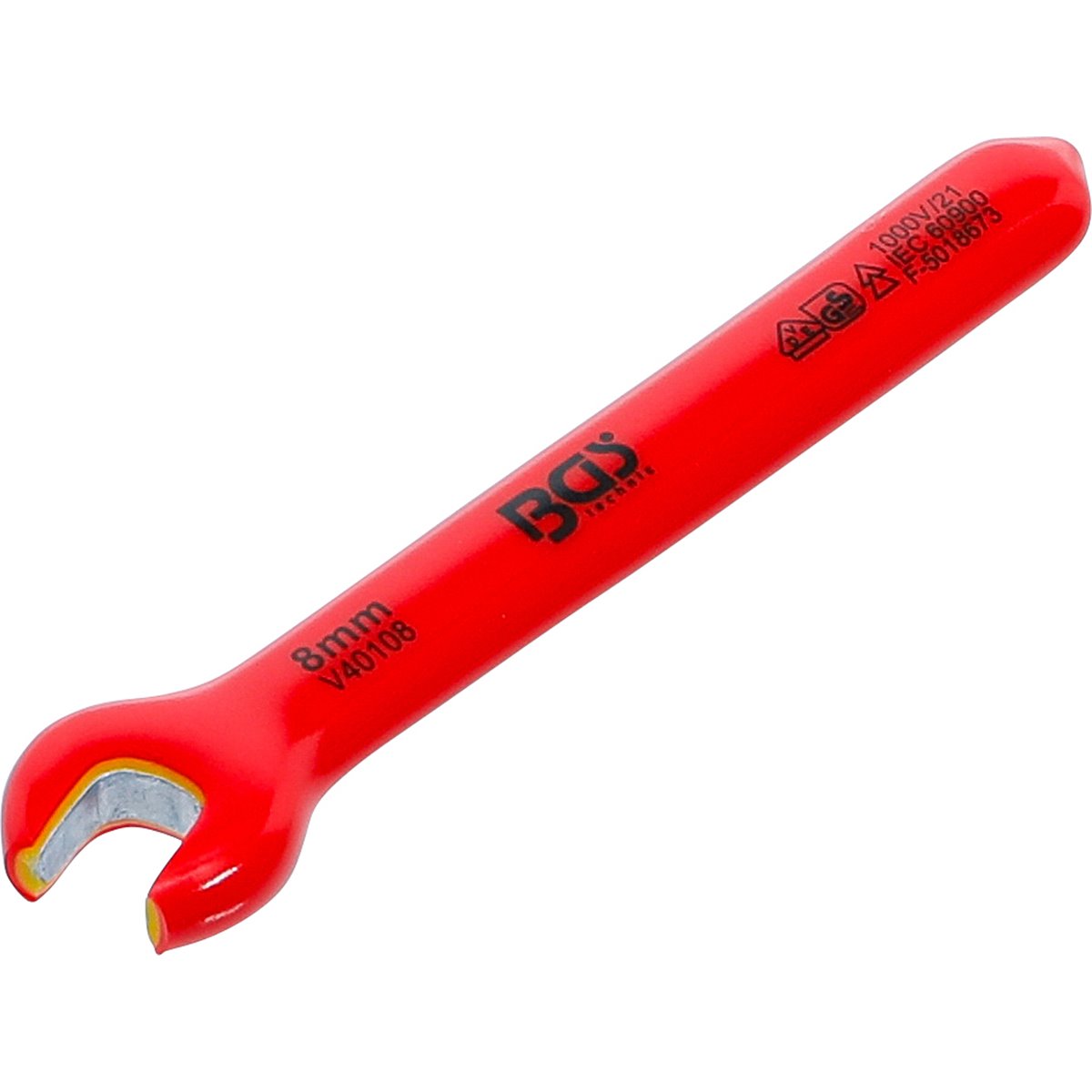 BGS 71058 VDE-Einmaulschlüssel, SW 8 mm 