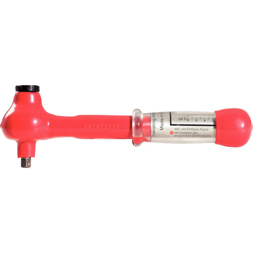 KS-Tools 117.1184 Insulated mini torque wrench wit h reversible ratchet head 3/8", 5-25Nm