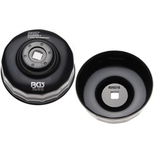 BGS 1039-80-82 Ölfilterschlüssel, 15-kant, Ø 80 - 82 mm, für Honda, Mazda, Nissan, Subaru, Toyota