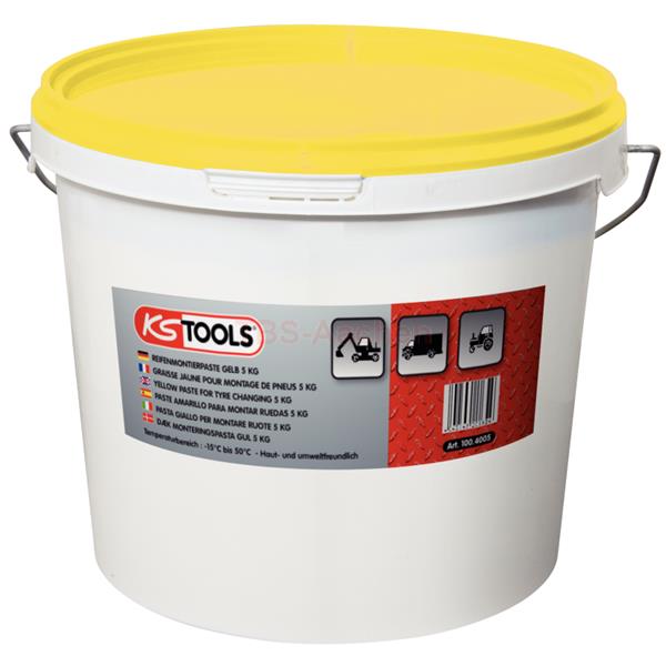 KS-Tools 100.4005 Reifenmontagepaste 5 kg,gelb 