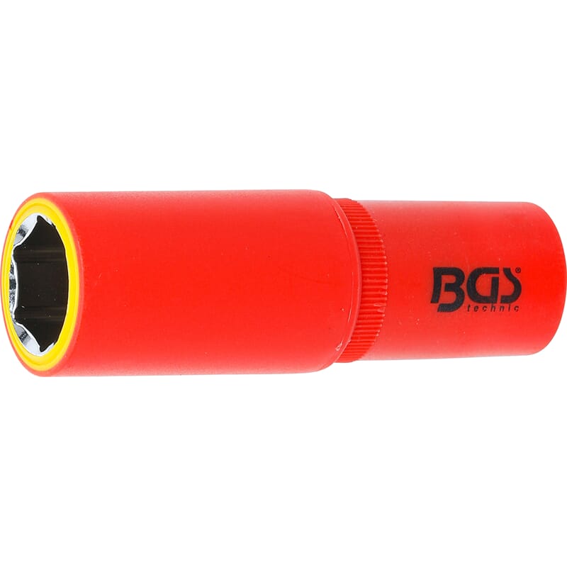 BGS 72069 VDE-Steckschlüssel-Einsatz Sechskant, An trieb Innenvierkant 12,5 mm (1/2"), SW 19 mm