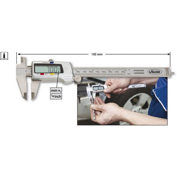 Vigor V1713 Digitaler Mess-Schieber 